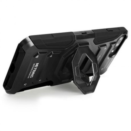 METRANS THREE-PIECE CASE ANTI-KNOCKING ANTI-FALLING PC SHELL COVER FOR IPHONE 7 PLUS (BLAC