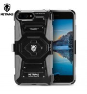 METRANS THREE-PIECE CASE ANTI-KNOCKING ANTI-FALLING PC SHELL COVER FOR IPHONE 7 PLUS (GRAY