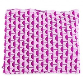CHARMING MERMAID SHAPE GEOMETRIC DESIGN SMALL POCKET PATTERN BLANKET (PINK)