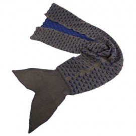 CHARMING MERMAID SHAPE GEOMETRIC DESIGN SMALL POCKET PATTERN BLANKET (KHAKI)