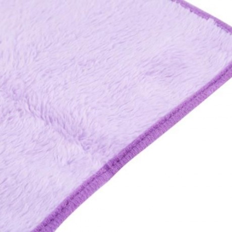 PURE COLOR KITCHEN HANGING CLOTH SOFT DISHCLOTH HAND TOWEL WITH SUCTION CUP (PURPLE)