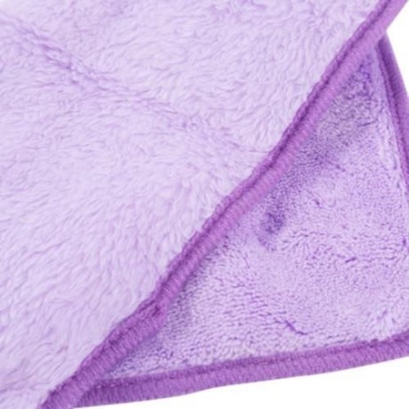 PURE COLOR KITCHEN HANGING CLOTH SOFT DISHCLOTH HAND TOWEL WITH SUCTION CUP (PURPLE)