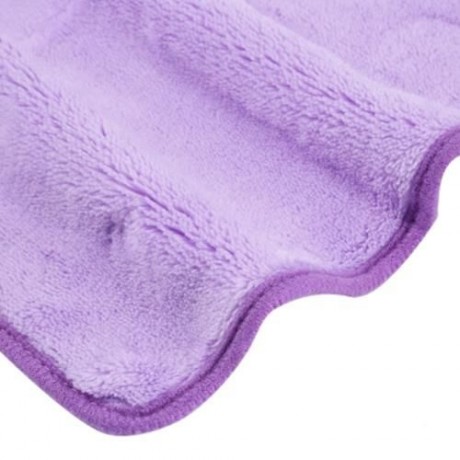 PURE COLOR KITCHEN HANGING CLOTH SOFT DISHCLOTH HAND TOWEL WITH SUCTION CUP (PURPLE)