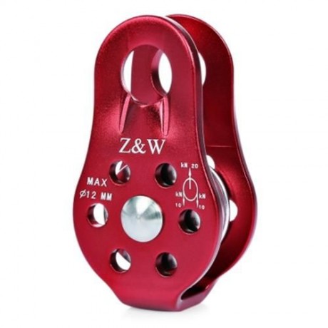 2PCS OUTDOOR SINGLE FIXED PULLEY MOUNTAINEERING ROPE CLIMBING RAPPELLING SURVIVAL EQUIPMEN