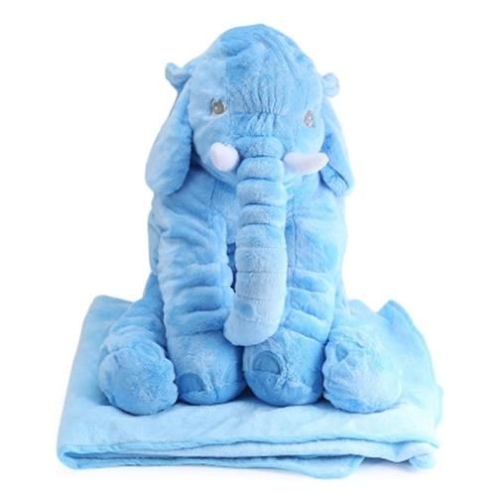 STUFFED CUTE SIMULATION GIANT ELEPHANT PLUSH DOLL TOY PILLOW WITH BLANKET BIRTHDAY CHRISTM STUFFED CUTE SIMULATION GIANT ELEPHANT PLUSH DOLL TOY PILLOW WITH BLANKET BIRTHDAY CHRISTM