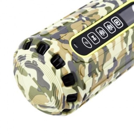 JUSTNEED P1 BLUETOOTH SPEAKER TWO HORN SOUND STEREO 6600MAH POWER SUPPLY WITH LED TORCH (A