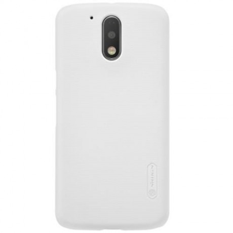 NILLKIN F - HC FROSTED SHIELD PROTECTIVE BACK COVER CASE FOR MOTO G4 PLUS (WHITE)