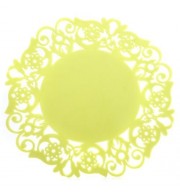 MULTIPURPOSE SILICONE HOLLOW NON-SLIP HEAT RESISTANT PAD MAT (YELLOW)