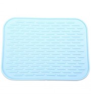 MULTIPURPOSE SILICONE FLEXIBLE NON-SLIP HEAT RESISTANT PAD MAT (LAKE BLUE)