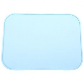 MULTIPURPOSE SILICONE FLEXIBLE NON-SLIP HEAT RESISTANT PAD MAT (LAKE BLUE)