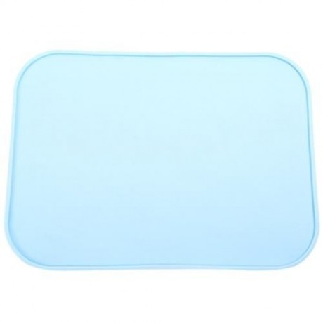 MULTIPURPOSE SILICONE FLEXIBLE NON-SLIP HEAT RESISTANT PAD MAT (LAKE BLUE)