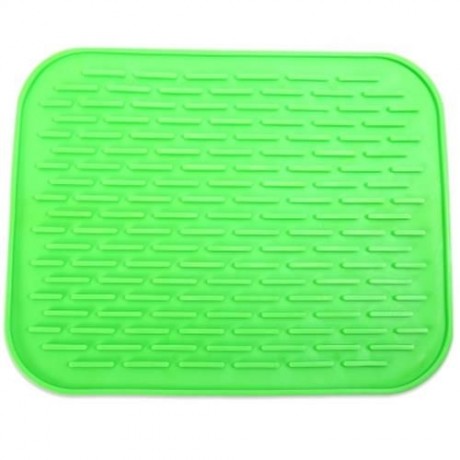 MULTIPURPOSE SILICONE FLEXIBLE NON-SLIP HEAT RESISTANT PAD MAT (CRYSTAL GREEN)
