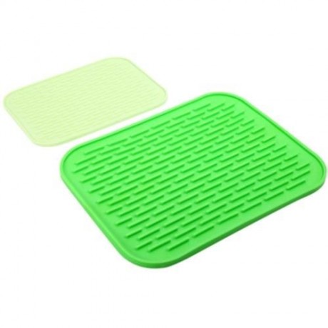 MULTIPURPOSE SILICONE FLEXIBLE NON-SLIP HEAT RESISTANT PAD MAT (CRYSTAL GREEN)