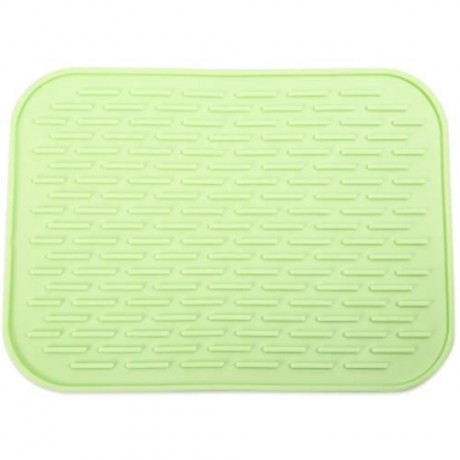 MULTIPURPOSE SILICONE FLEXIBLE NON-SLIP HEAT RESISTANT PAD MAT (GRASS GREEN)