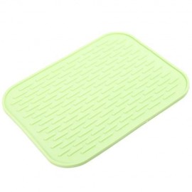 MULTIPURPOSE SILICONE FLEXIBLE NON-SLIP HEAT RESISTANT PAD MAT (GRASS GREEN)