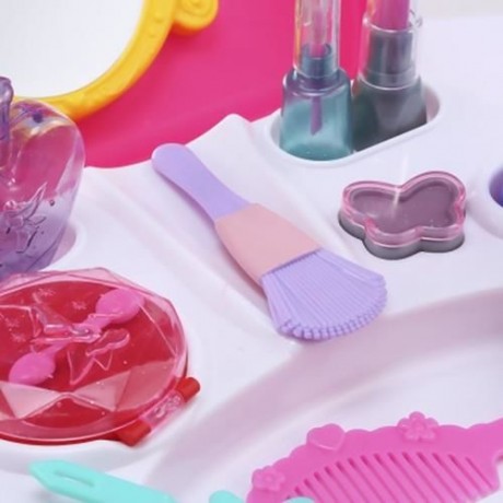 21PCS BABY KIDS MINI SIMULATION MAKEUP TOOLS BOX EDUCATIONAL PRETEND PLAY TOY GIFT (ROSE R