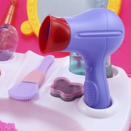 21PCS BABY KIDS MINI SIMULATION MAKEUP TOOLS BOX EDUCATIONAL PRETEND PLAY TOY GIFT (ROSE R