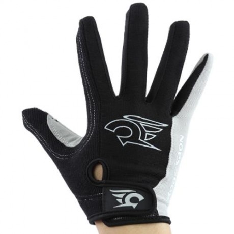 ROBESBON PAIRED UNISEX SPORT MOTOCROSS CYCLING FULL FINGER GLOVES (BLACK)