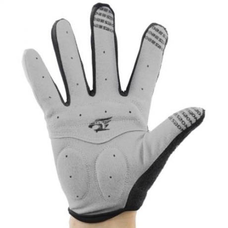 ROBESBON PAIRED UNISEX SPORT MOTOCROSS CYCLING FULL FINGER GLOVES (BLACK)