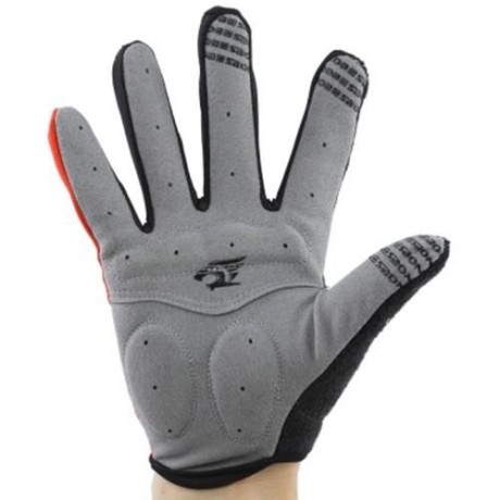 ROBESBON PAIRED UNISEX SPORT MOTOCROSS CYCLING FULL FINGER GLOVES (RED)