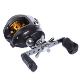 PROBEROS DR - 509 6.3:1 METAL SPOOL SPINNING FISHING LOW-PROFILE REEL 9   1 BALL BEARINGS 