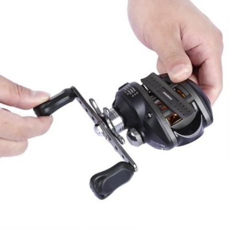 PROBEROS DR - 509 6.3:1 METAL SPOOL SPINNING FISHING LOW-PROFILE REEL 9   1 BALL BEARINGS 