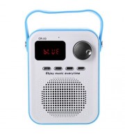 CR - X3 FM RADIO WIRELESS BLUETOOTH SPEAKER WITH TF CARD SLOT AUX INPUT USB PORT (LAKE BLU