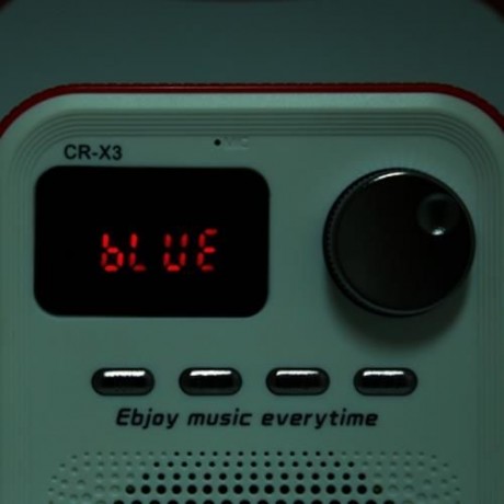 CR - X3 FM RADIO WIRELESS BLUETOOTH SPEAKER WITH TF CARD SLOT AUX INPUT USB PORT (LAKE BLU