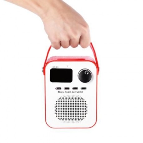 CR - X3 FM RADIO WIRELESS BLUETOOTH SPEAKER WITH TF CARD SLOT AUX INPUT USB PORT (PURPLE)