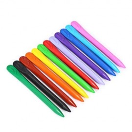 MAPED 12 COLORS BAR TRIANGULAR PLASTIC CRAYON FOR DAILY USING (COLORMIX)