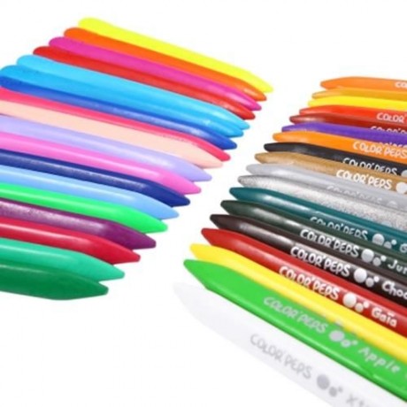 MAPED 36COLORS BAR PLASTIC CRAYON FOR DAILY USING (COLORMIX)