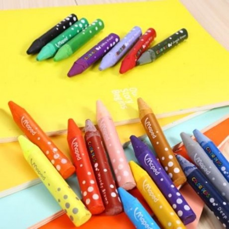 MAPED 36 COLORS WATER WASHING COLORFUL OIL PAINTING STICK FOR KIDS (COLORMIX)