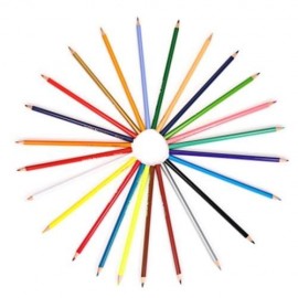MAPED 24 COLORS TRIANGLE ROD WOODEN COLORED PENCIL FOR CHILDREN (COLORMIX)