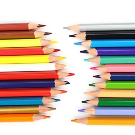 MAPED 24 COLORS TRIANGLE ROD WOODEN COLORED PENCIL FOR CHILDREN (COLORMIX)