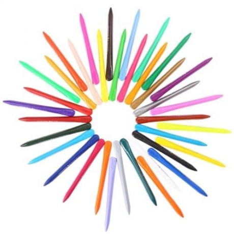 MAPED 36 COLORS BAR PLASTIC CRAYON FOR DAILY USING WITH BOX (COLORMIX)