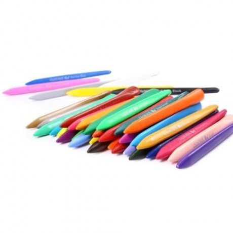 MAPED 36 COLORS BAR PLASTIC CRAYON FOR DAILY USING WITH BOX (COLORMIX)