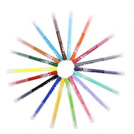 MAPED 18 COLORS WATERCOLOR BRUSH PEN WATER BASED MARKER FOR DAILY USING (COLORMIX)