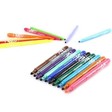 MAPED 18 COLORS WATERCOLOR BRUSH PEN WATER BASED MARKER FOR DAILY USING (COLORMIX)