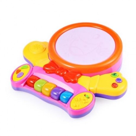 HANGLEI KIDS PRESCHOOL COLORFUL MUSICAL SMILE FACE PLAY PIANO WITH LIGHT LEARNING EDUCATIO