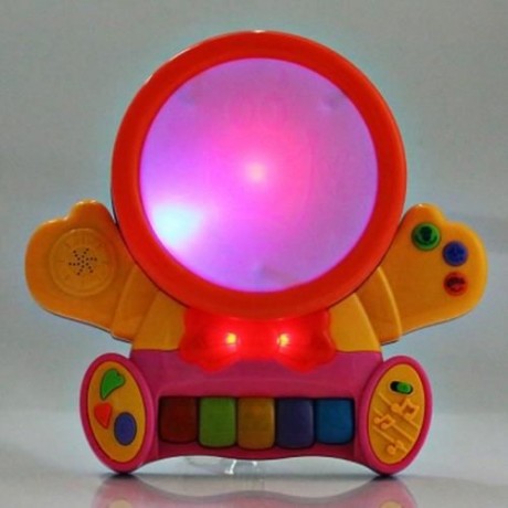 HANGLEI KIDS PRESCHOOL COLORFUL MUSICAL SMILE FACE PLAY PIANO WITH LIGHT LEARNING EDUCATIO