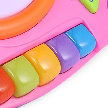 HANGLEI KIDS PRESCHOOL COLORFUL MUSICAL SNAIL SHAPE PLAY PIANO WITH LIGHT LEARNING EDUCATI
