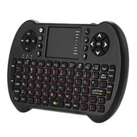VIBOTON - S501 MINI 2.4GHZ WIRELESS QWERTY KEYBOARD AIR MOUSE COMBO (BLACK)