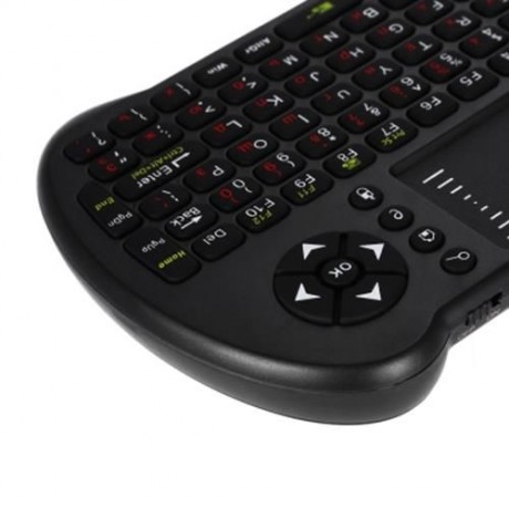 VIBOTON - S501 MINI 2.4GHZ WIRELESS QWERTY KEYBOARD AIR MOUSE COMBO (BLACK)