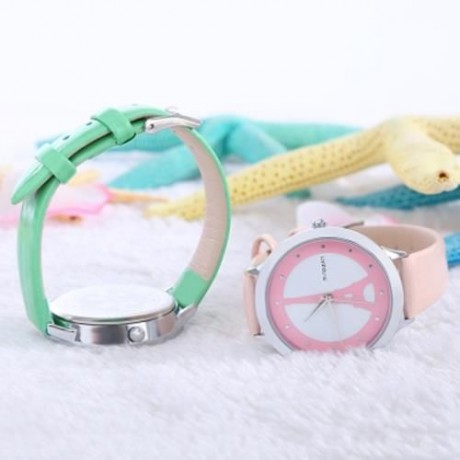 MINGZAN 6222 WOMEN QUARTZ WATCH TOWER PATTERN DIAL DAILY WATER RESISTANCE FEMALE WRISTWATC