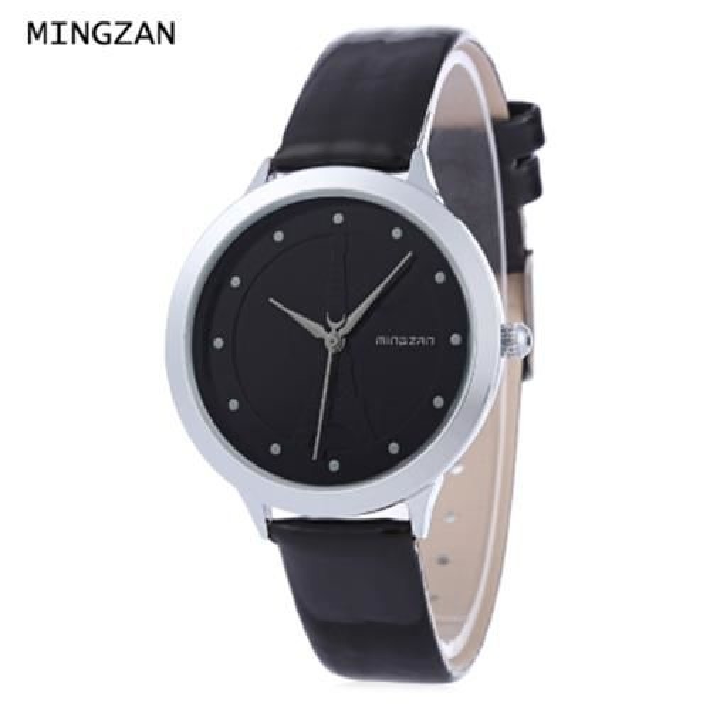 MINGZAN 6222 WOMEN QUARTZ WATCH TOWER PATTERN DIAL DAILY WATER RESISTANCE FEMALE WRISTWATC
