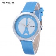 MINGZAN 6222 WOMEN QUARTZ WATCH TOWER PATTERN DIAL DAILY WATER RESISTANCE FEMALE WRISTWATC