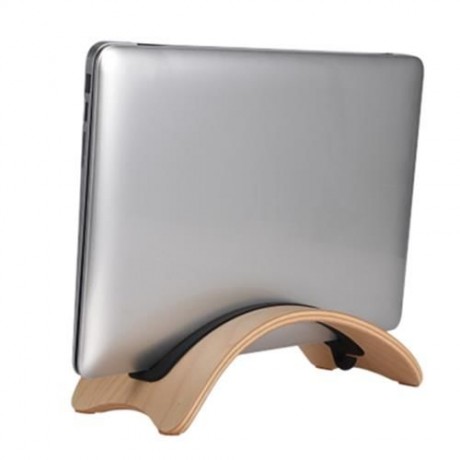 SAMDI LIGHTWEIGHT WOODEN LAPTOP STAND HOLDER WOOD SUPPORT FOR MAC AIR (WOOD COLOR)