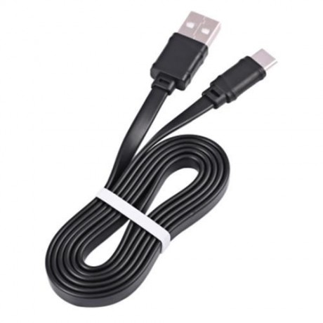 HOCO X5 5V 2.4A ANTI-TWIST TYPE-C NOODLE TRANSFER DATA SYNCHRONIZATION CHARGING CORD 1M (B
