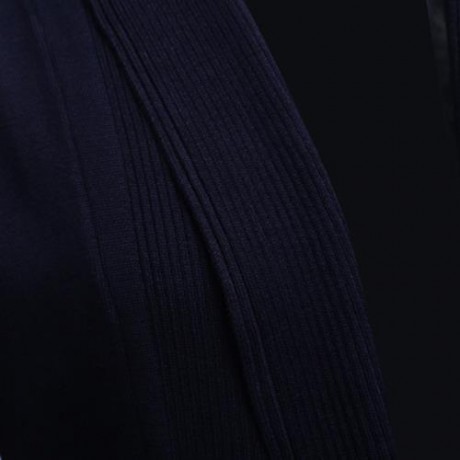 CASUAL SOLID COLOR MALE LONG SLEEVE KNITWEAR (CADETBLUE)