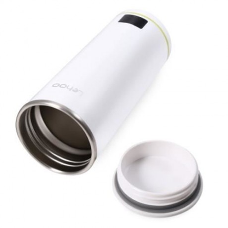 LEHOO JXKJ - WD 350ML STAINLESS STEEL INTELLIGENT TEMPERATURE DISPLAY WATER BOTTLE (WHITE)